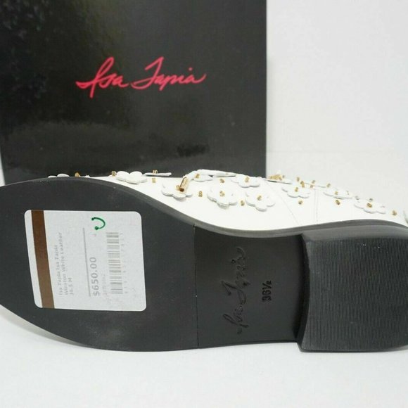 Isa Tapia Winston Floral Combat Ankle Boot Lace up - Picture 11 of 12